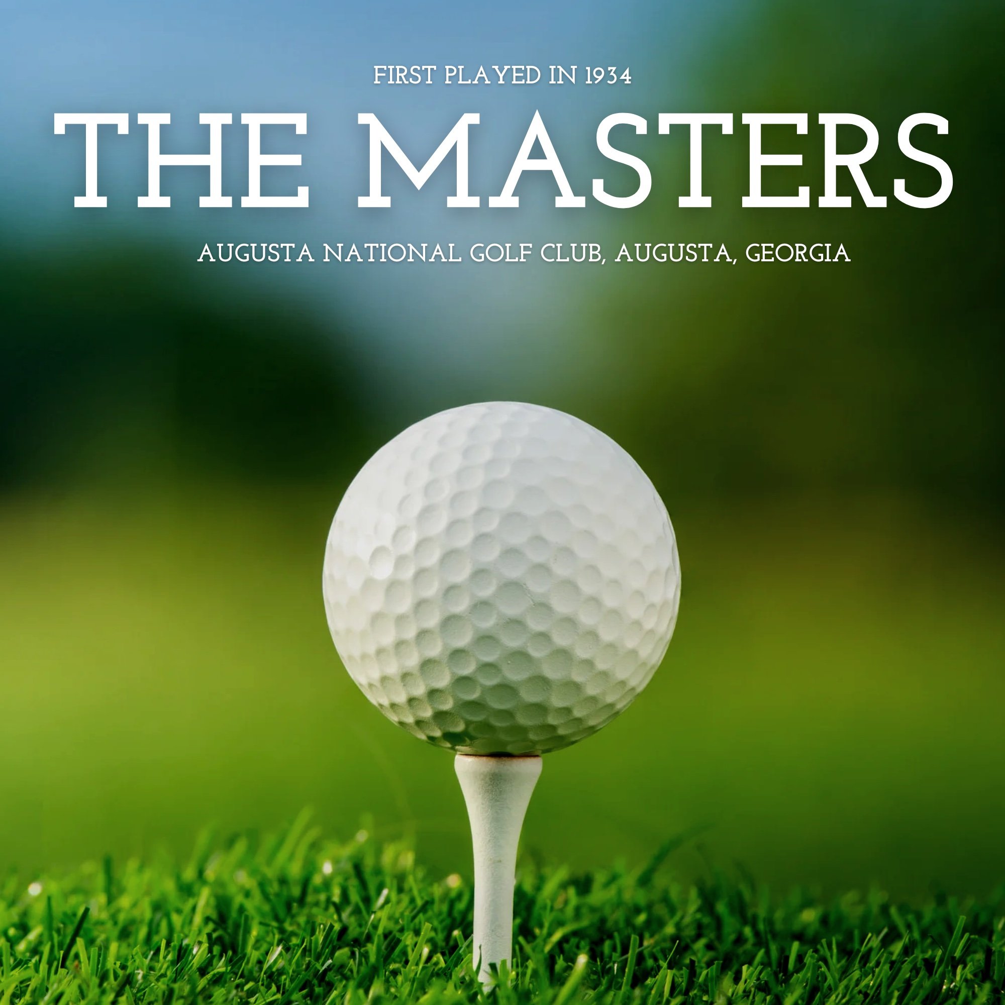 A golf ball sitting on a golf tee with the words: