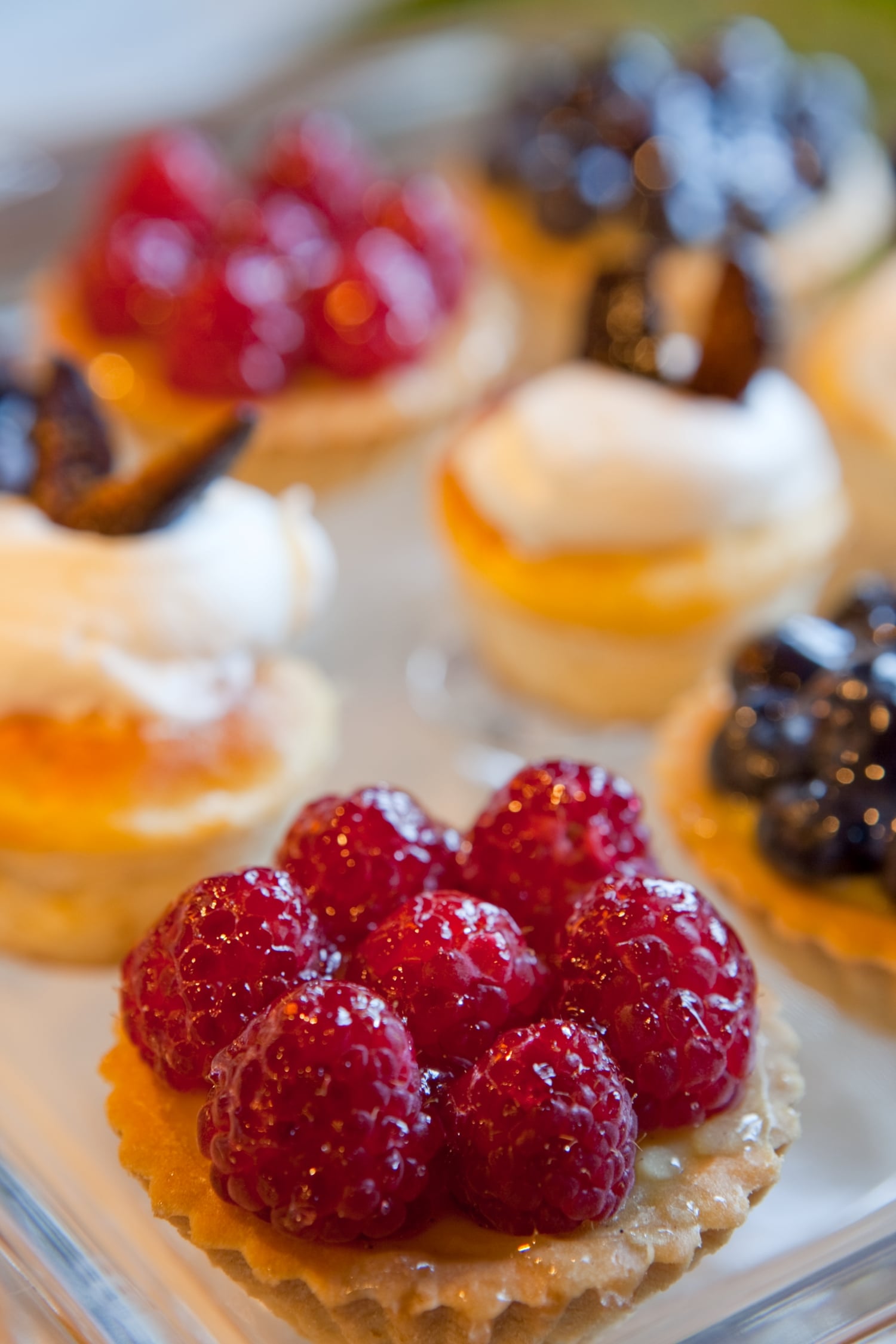 Individual cherry tarts